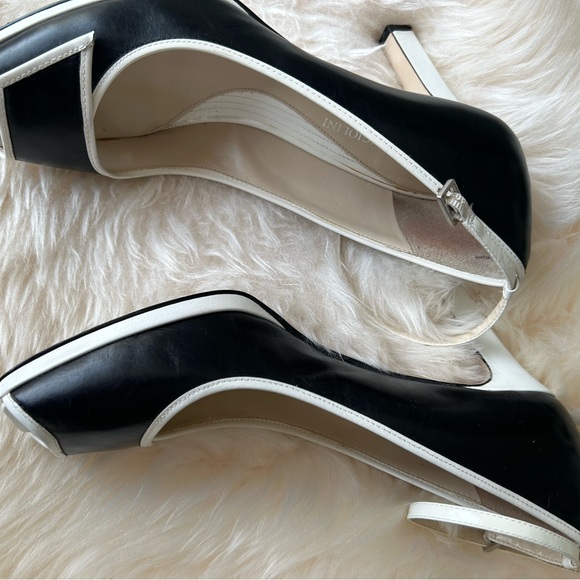 Vintage Enzo Angiolini Black with White Heels - Picture 7 of 12